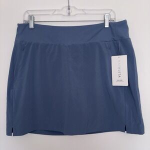 Athleta SOHO Skort Women's Size 14 Blue NWT Sporty Functional Atheleisure Travel